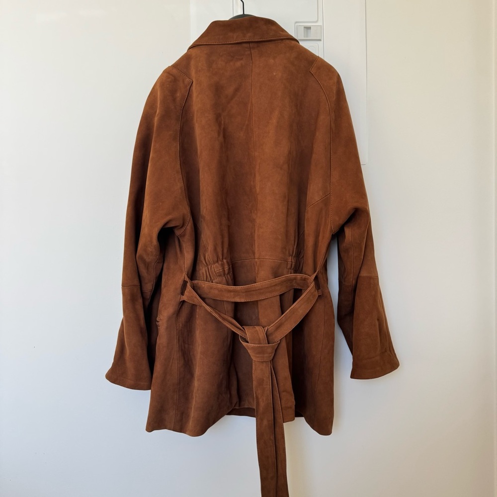 Y2K Vintage Brown Suede women’s Jacket size M - Picture 3 of 14
